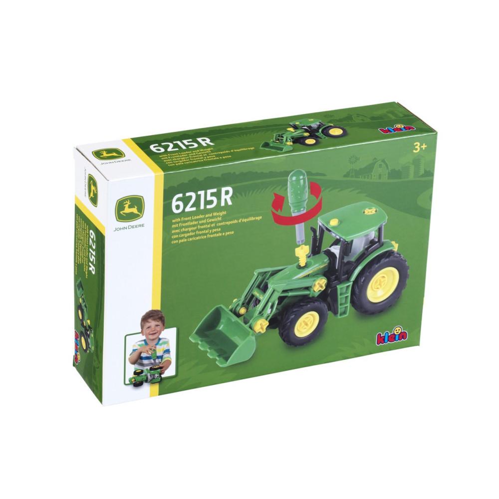 Juguete Tractor John Deere con cargador frontal