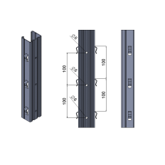 Poste Metálico Lengüeta Invertida