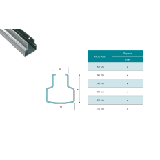 Poteau Métallique Extrémité VIN-EXTRA FT 53/50