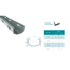 Poste Metálico Intermedio - Lengüeta Exterior | VIN-EX 40 28/39