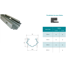 Poste Metálico Intermedio VIN-MC 35/50