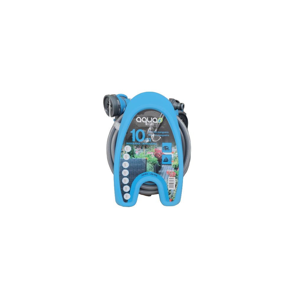 Kit de manguera Aquacom 10m (pistola + adaptador)