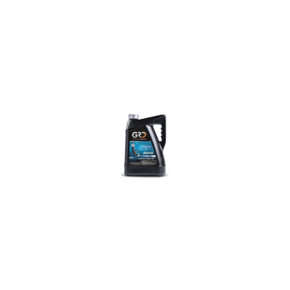 Français: Huile Universelle de Jardin 4T 15W40 GRO