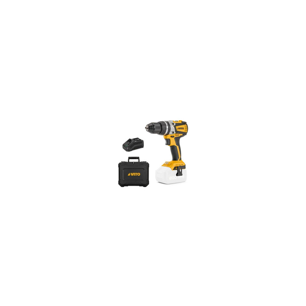 20V BRUSHLESS CORDLESS DRILL, WITH CASE AND CHARGER