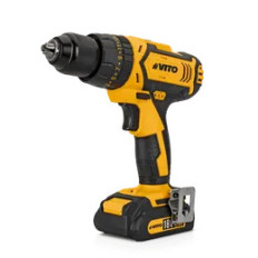 18V CORDLESS PERCUSSION DRILL WITH 2 BATTERIES