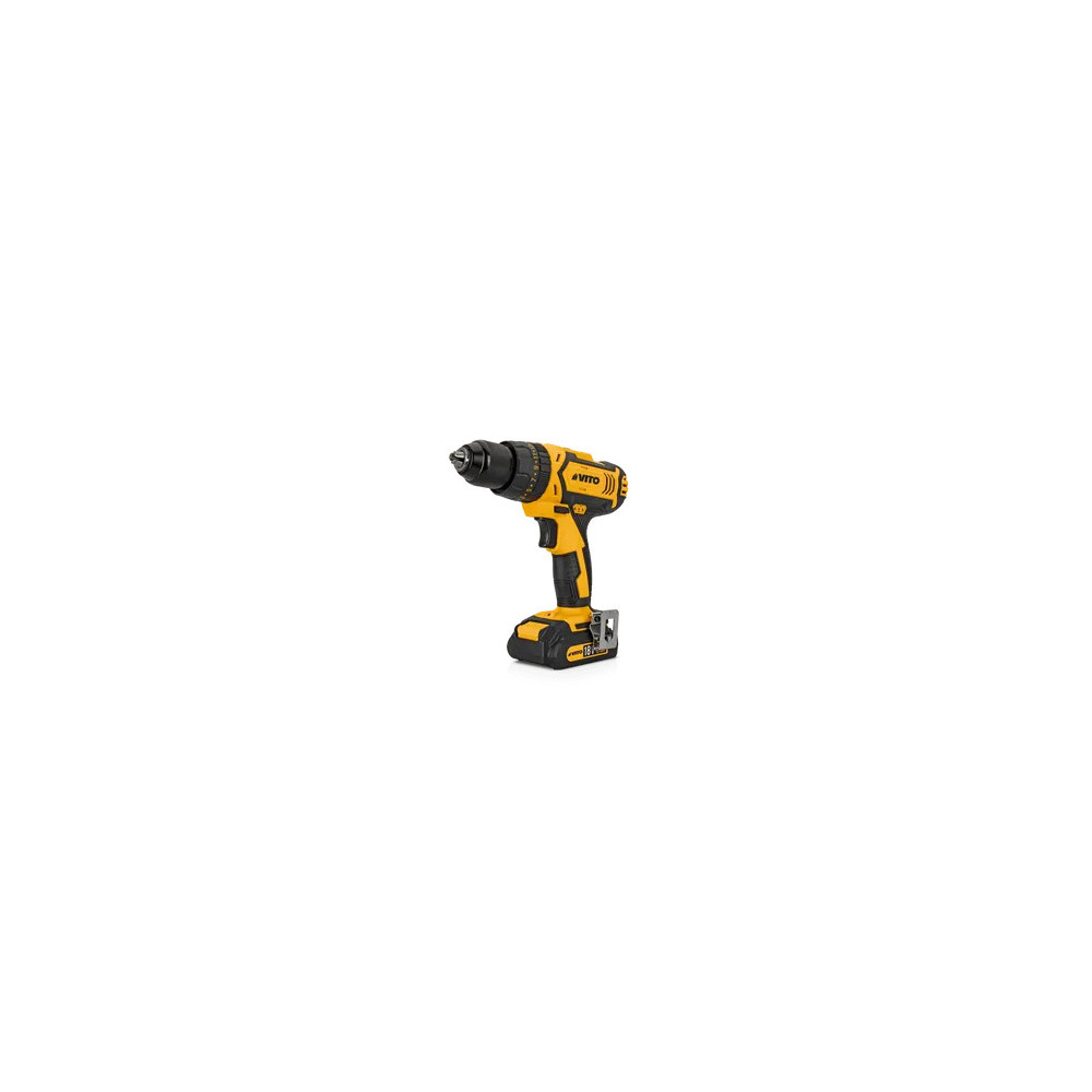 18V CORDLESS PERCUSSION DRILL WITH 2 BATTERIES