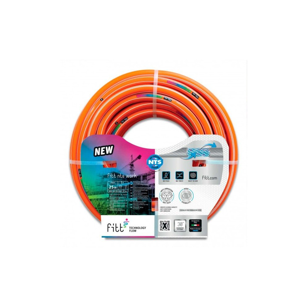 Manguera de riego NTS Work - Naranja - 25 m de longitud